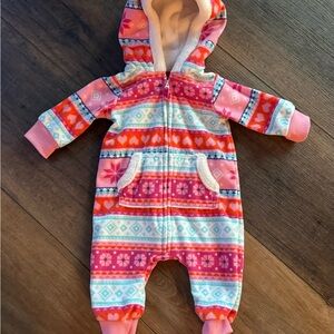 Carter's Hooded Onesie Size 3 Months